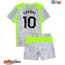 Camiseta Manchester City Rayan Cherki #10 Tercera Equipación para niños 2025-26 manga corta (+ pantalones cortos)